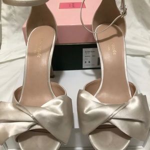 Kate Spade Bridal Bow sandal ivory size 8